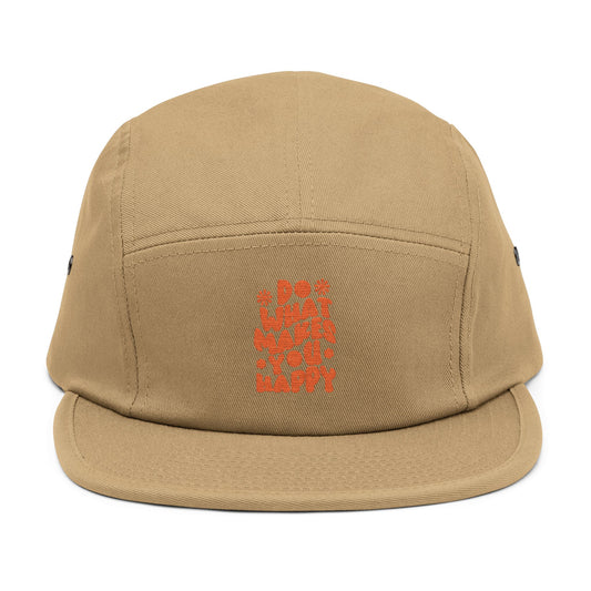 Do What Makes You Happy – 5-Panel Cap mit Stickerei