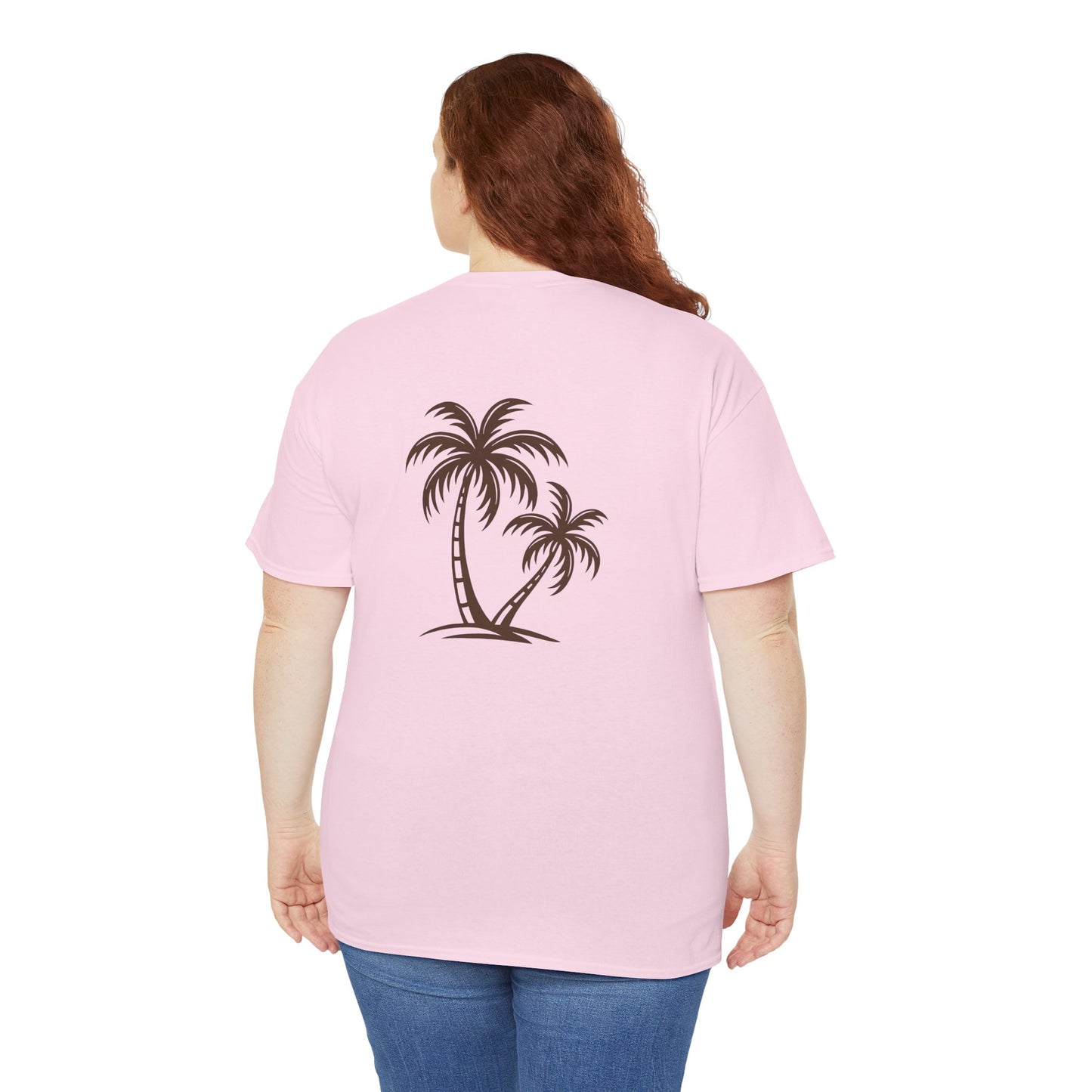 Palmen T-Shirt Unisex – Sommerliches Strandmotiv im Boho Look | Tropisches Design aus 100 % Baumwolle
