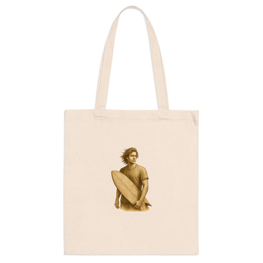 Surfer Jutebeutel – Nachhaltige Stofftasche mit Surf Design | Unisex Beach Bag für Wellenreiter & Naturfreunde