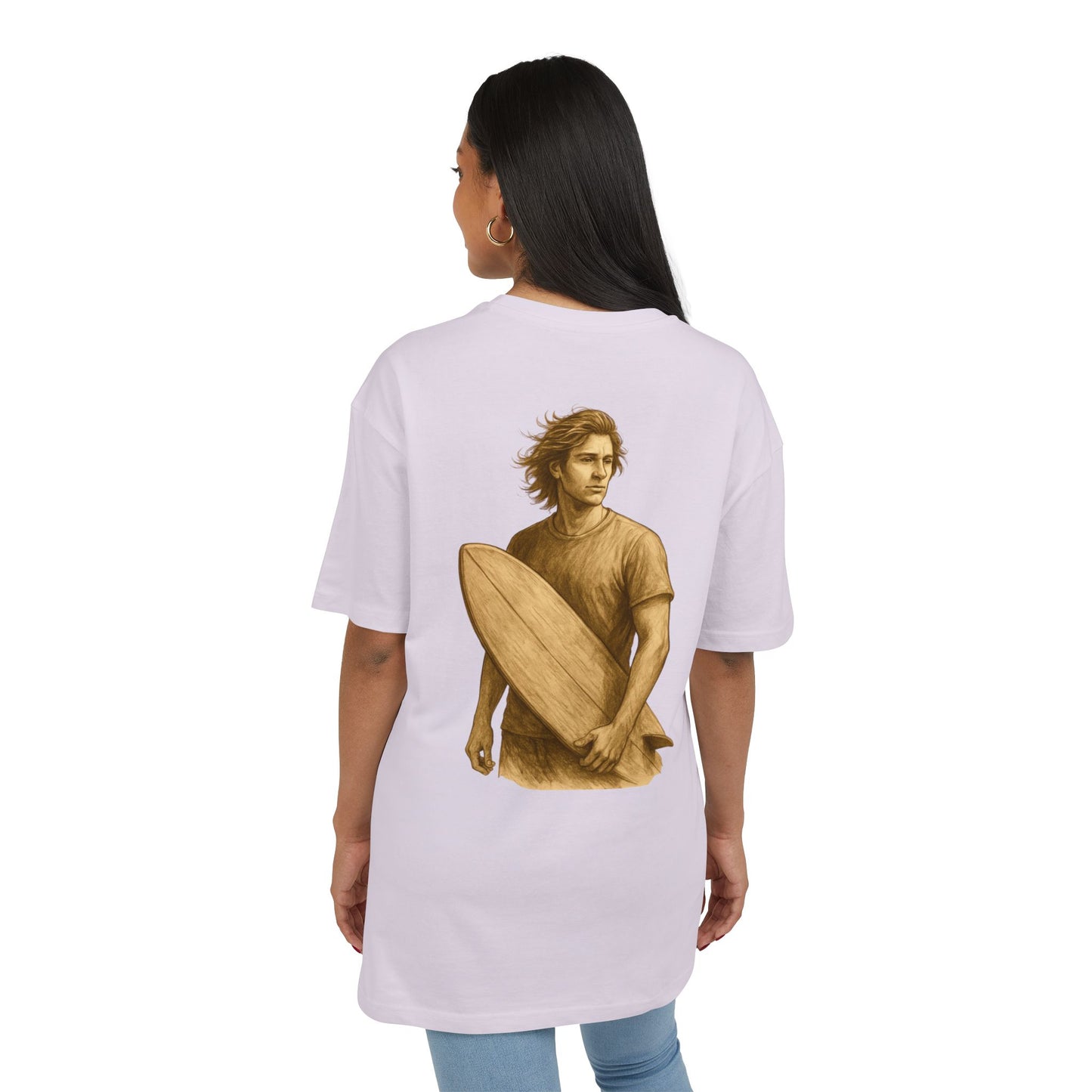 Retro Surfer T-Shirt (Brustprint) – Vintage Beach Style für Wellenreiter & Ocean-Lovers
