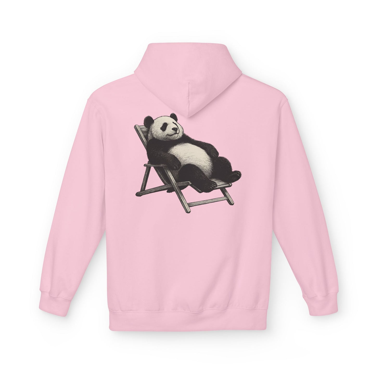 Chillender Panda (Rückenprint) - Unisex Midweight Fleece | Nachhaltige Streetwear mit Komfort & Stil