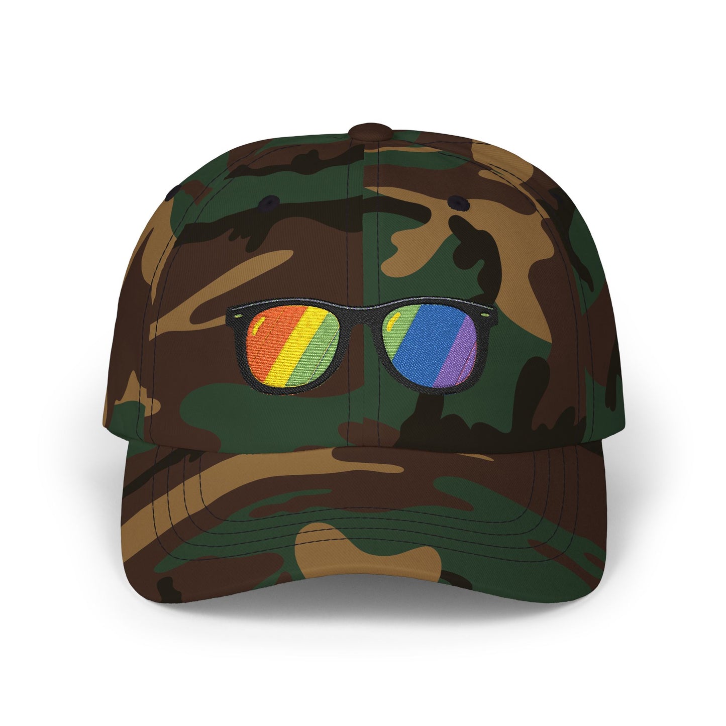 Regenbogen Sonnenbrille Cap – Stylische Unisex Snapback für Pride, Festivals & Streetwear