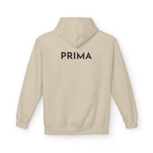 PRIMA Hoodie (Rückenprint) – Unisex Midweight Fleece | Nachhaltige Streetwear mit Komfort & Stil