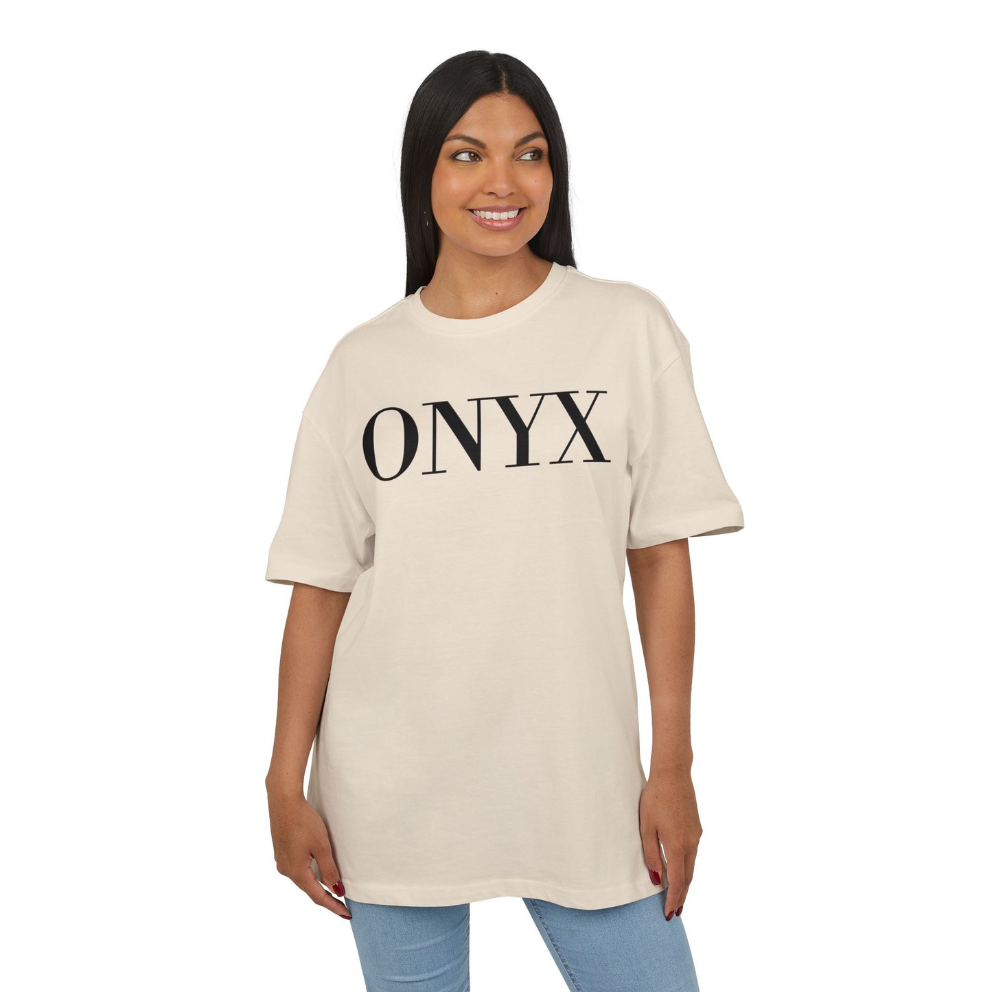 ONYX T-Shirt (Brustprint) – Minimalistisches Oversize Streetwear Design für Damen & Herren
