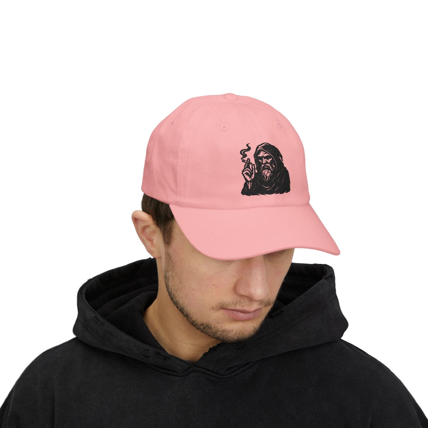 Dark Wizard Cap – Basecap mit Magier Motiv im Gothic & Tattoo Style – Unisex Streetwear Accessoire
