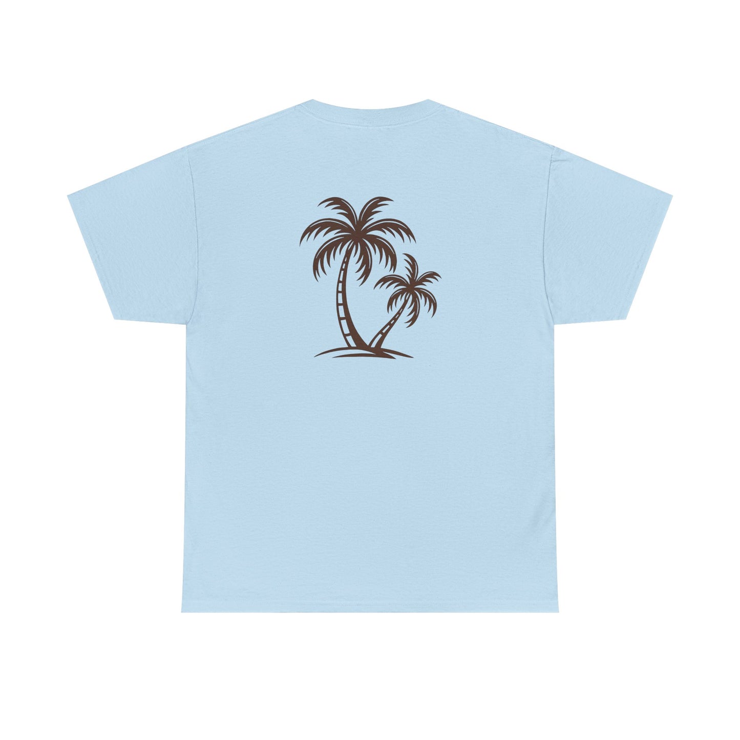Palmen T-Shirt Unisex – Sommerliches Strandmotiv im Boho Look | Tropisches Design aus 100 % Baumwolle
