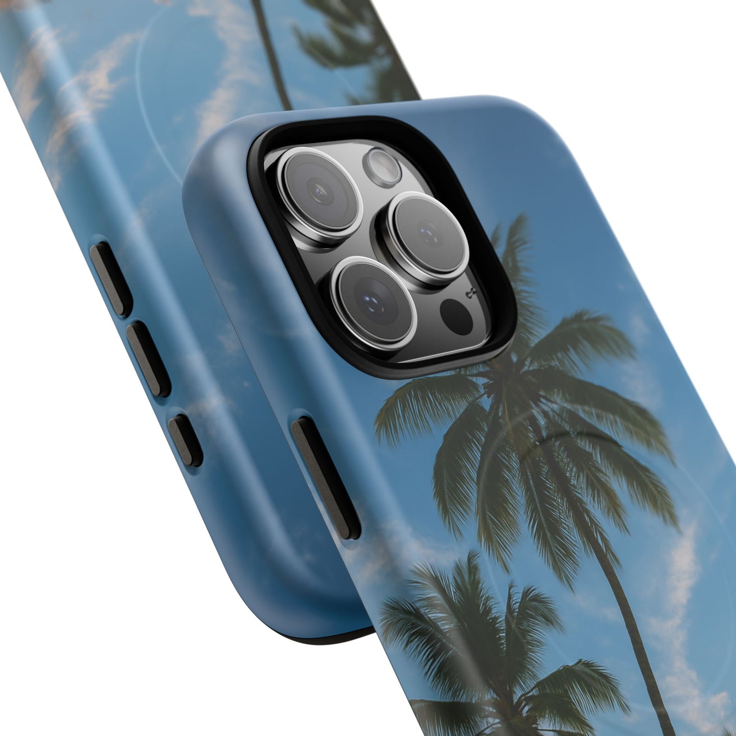 Tropische Sonnenuntergang Handyhülle mit Palmen – Sommer Vibes Case für iPhone & Android | Tropisches Strandmotiv
