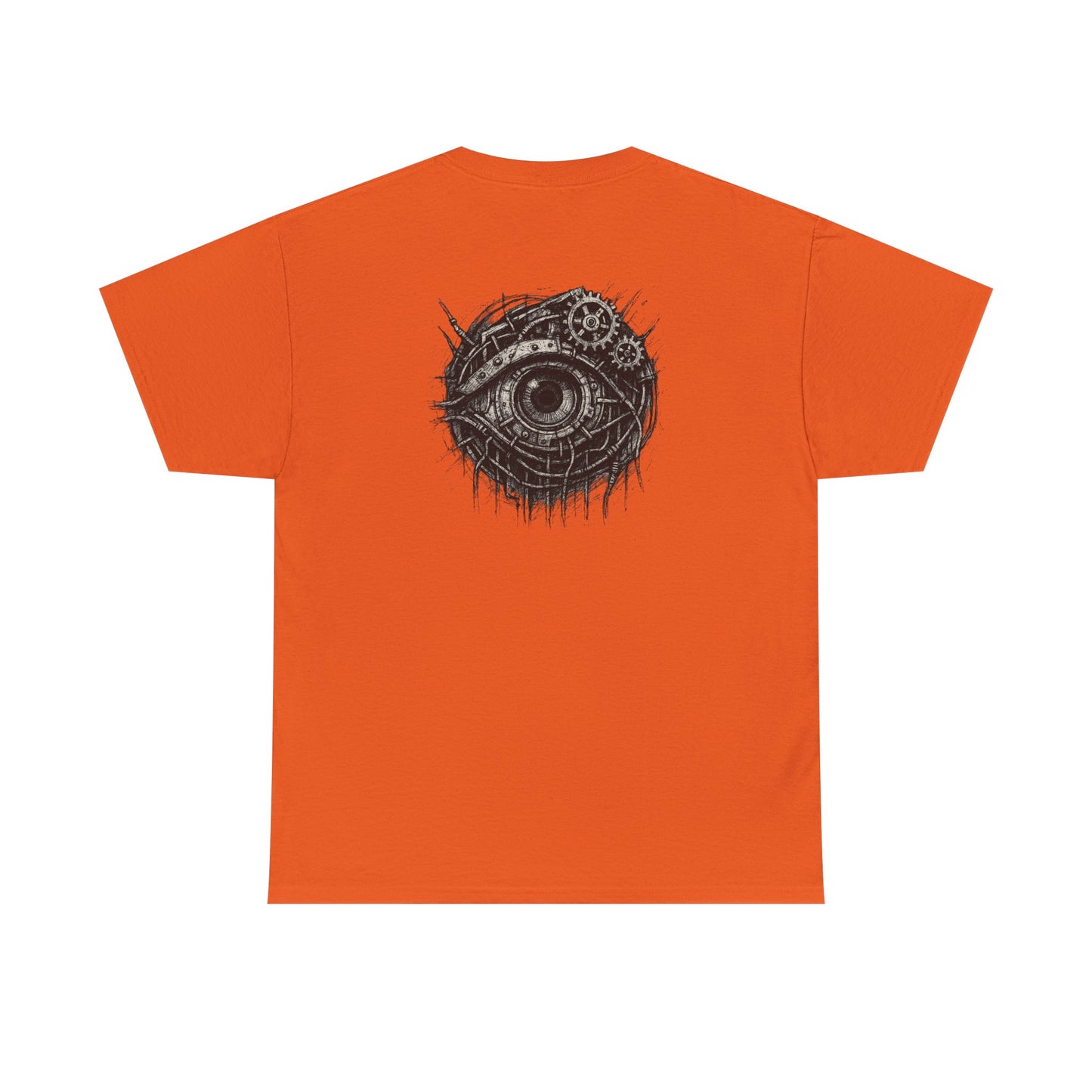 Biomechanisches Auge T-Shirt Unisex – Cyberpunk Zahnräder & Drähte Design | Futuristisches Cyborg Shirt für Sci-Fi & Gothic Fans