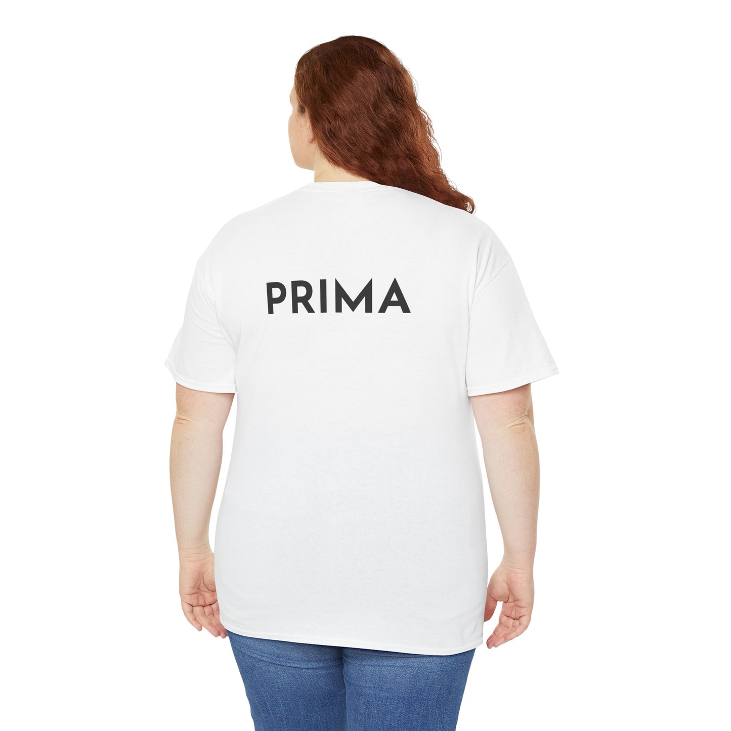 PRIMA T-Shirt (Rückenprint) – Unisex Heavy Cotton Tee | Nachhaltige Streetwear aus 100% Baumwolle