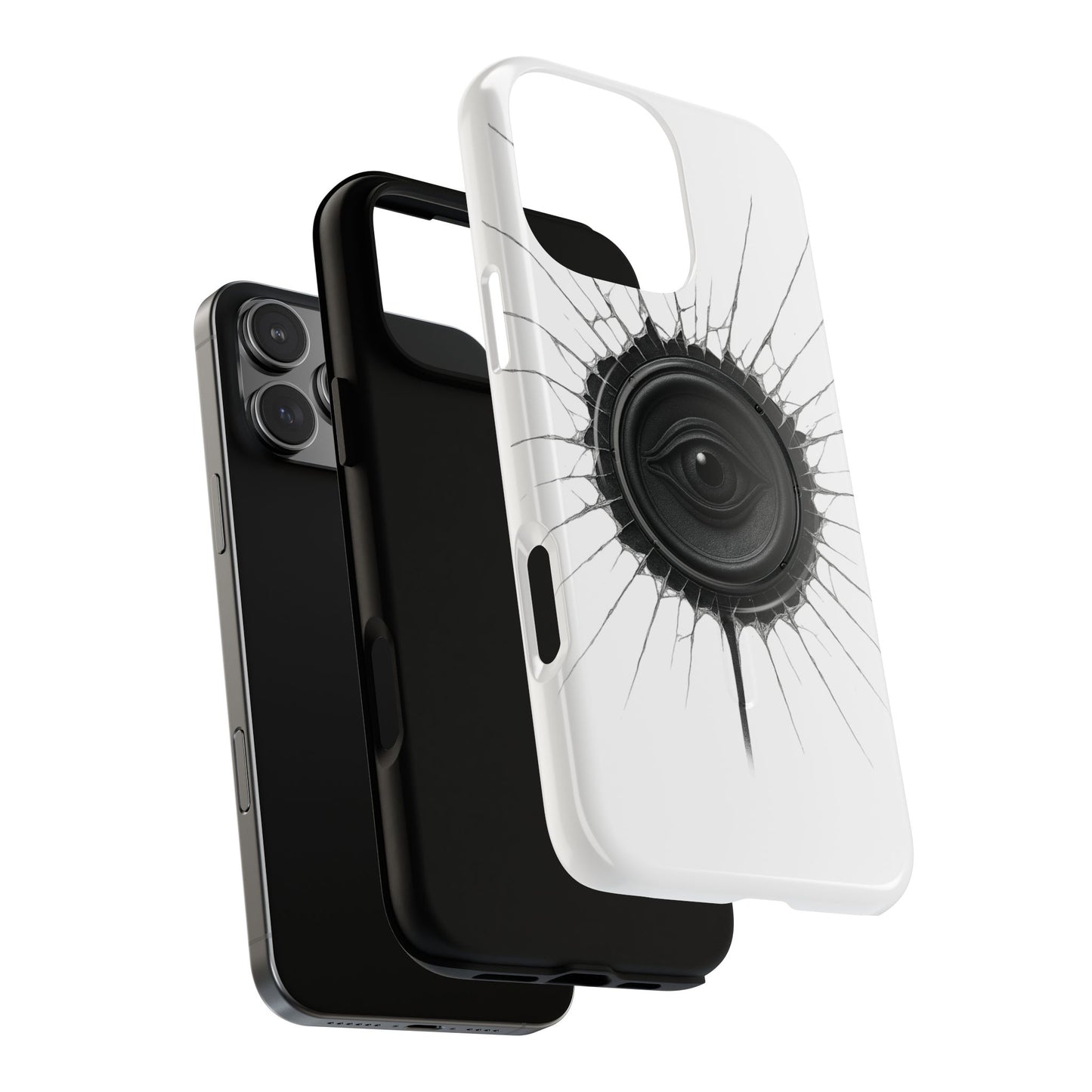 Surreal Eye Speaker Handyhülle – Kreatives Lautsprecher-Augen Design für Musik- & Kunstfans – Schutzhülle für iPhone & Android"