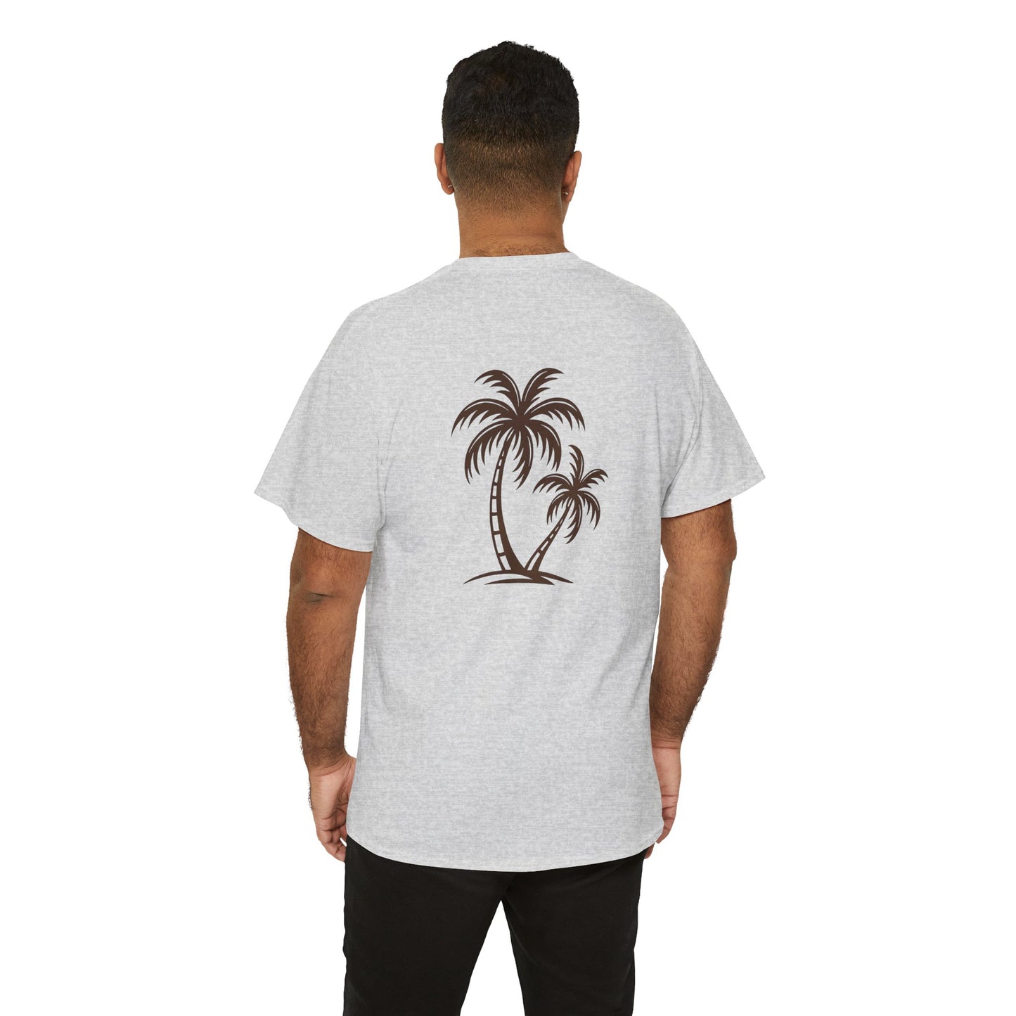 Palmen T-Shirt Unisex – Sommerliches Strandmotiv im Boho Look | Tropisches Design aus 100 % Baumwolle