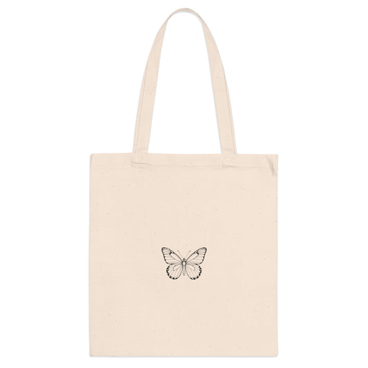 Schmetterling Jutebeutel – Nachhaltige Stofftasche mit Line Art Design | Umweltfreundlicher Shopper für Alltag & Freizeit