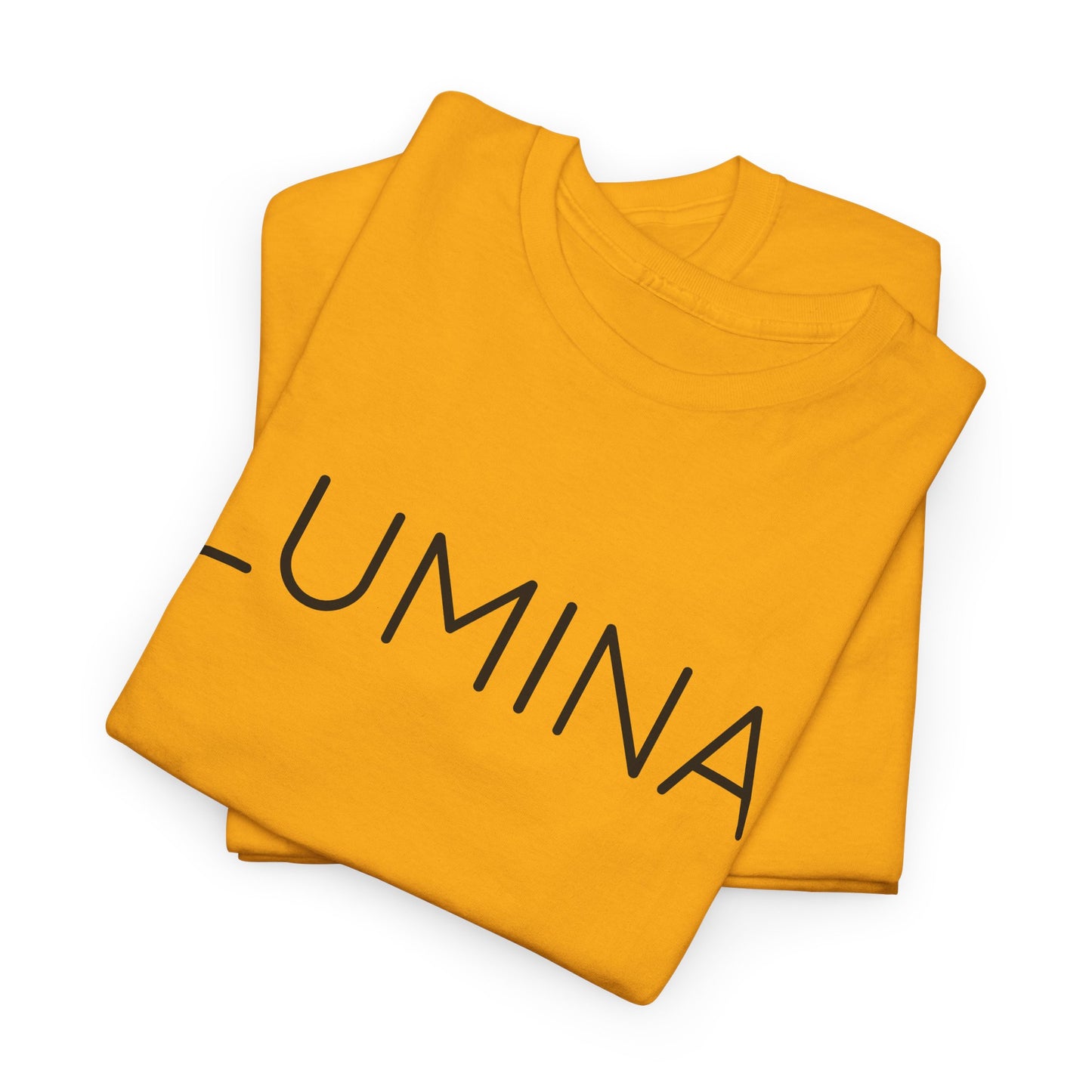LUMINA T-Shirt Unisex (Brustprint) – Nachhaltiges Heavy Cotton Tee aus 100% Baumwolle, Streetwear Basic & Geschenkidee