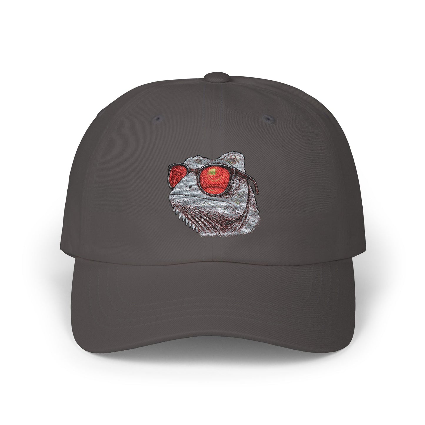 Chamäleon Cap mit Sonnenbrille & Disco-Design – Trendige Unisex Basecap mit Tiermotiv
