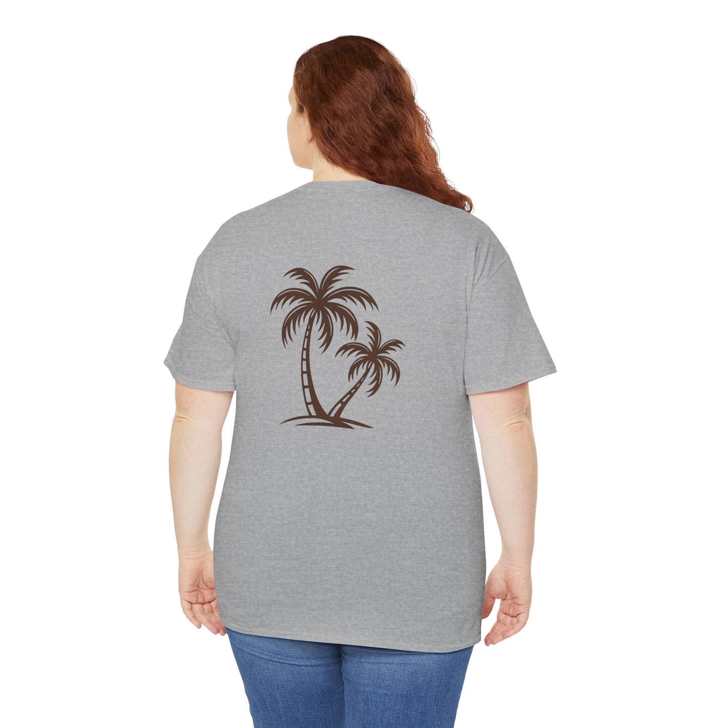 Palmen T-Shirt Unisex – Sommerliches Strandmotiv im Boho Look | Tropisches Design aus 100 % Baumwolle