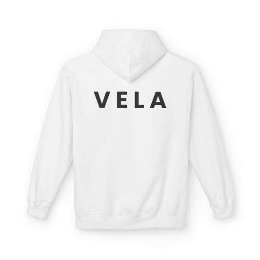 VELA Hoodie (Rückenprint) – Unisex Midweight Softstyle Fleece | Nachhaltige Streetwear mit Komfort & Stil