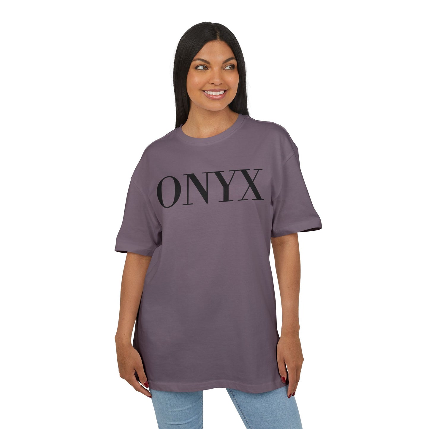 ONYX T-Shirt (Brustprint) – Minimalistisches Oversize Streetwear Design für Damen & Herren