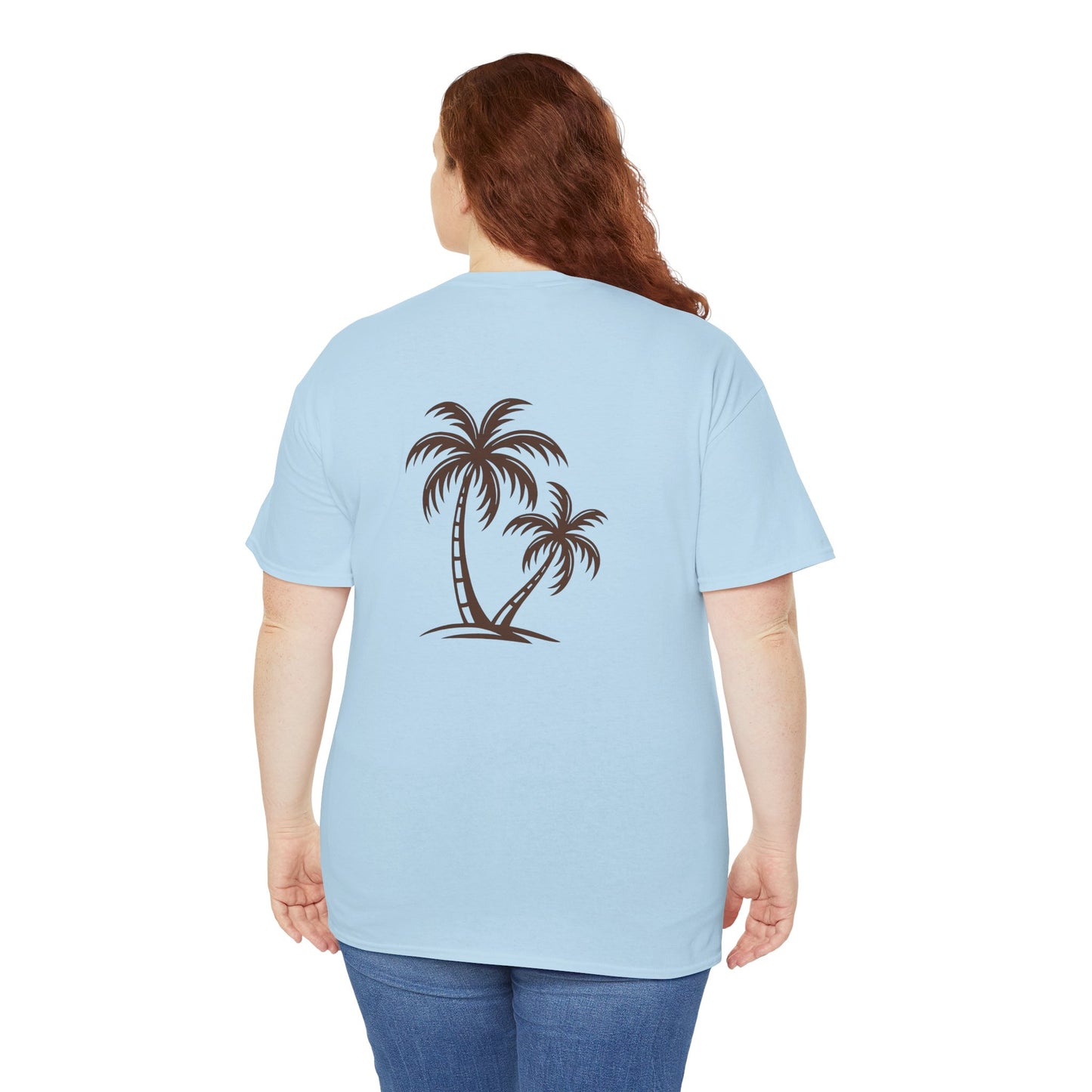 Palmen T-Shirt Unisex – Sommerliches Strandmotiv im Boho Look | Tropisches Design aus 100 % Baumwolle