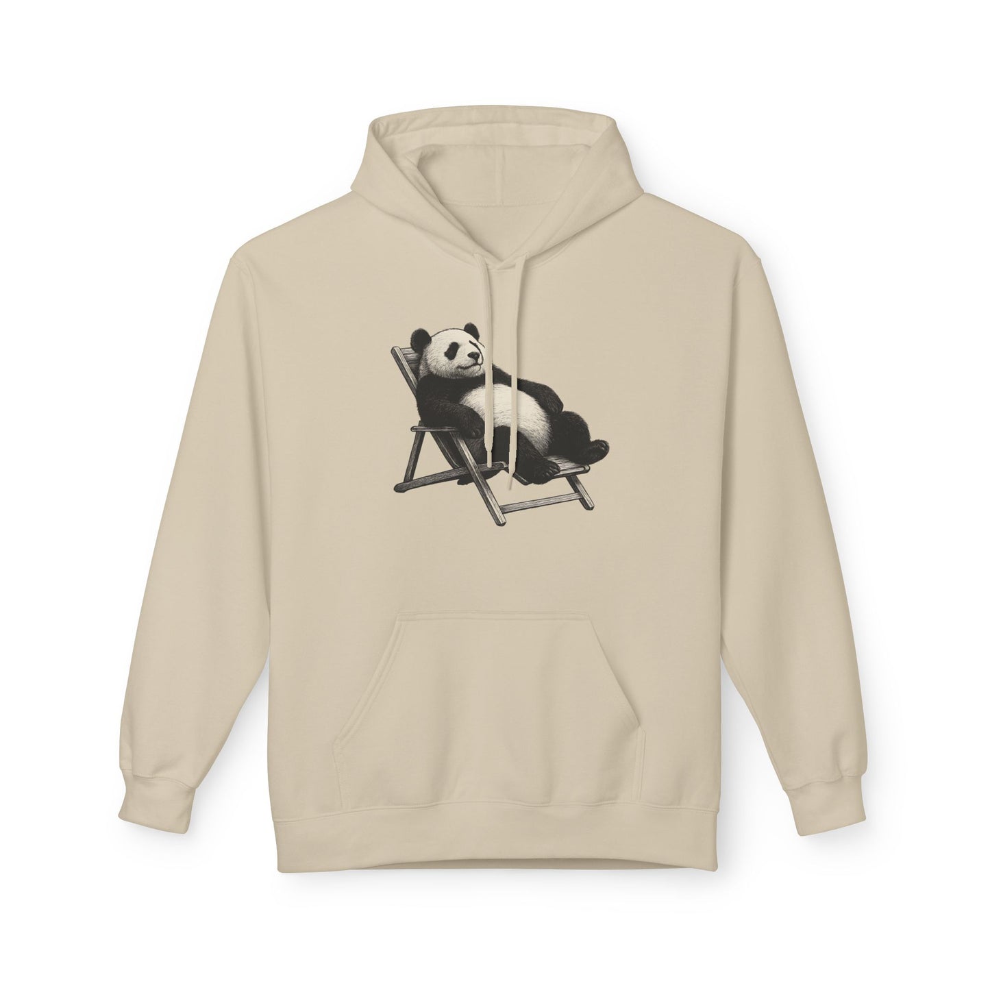 Chillender Panda (Brustprint) - Unisex Midweight Fleece | Nachhaltige Streetwear mit Komfort & Stil