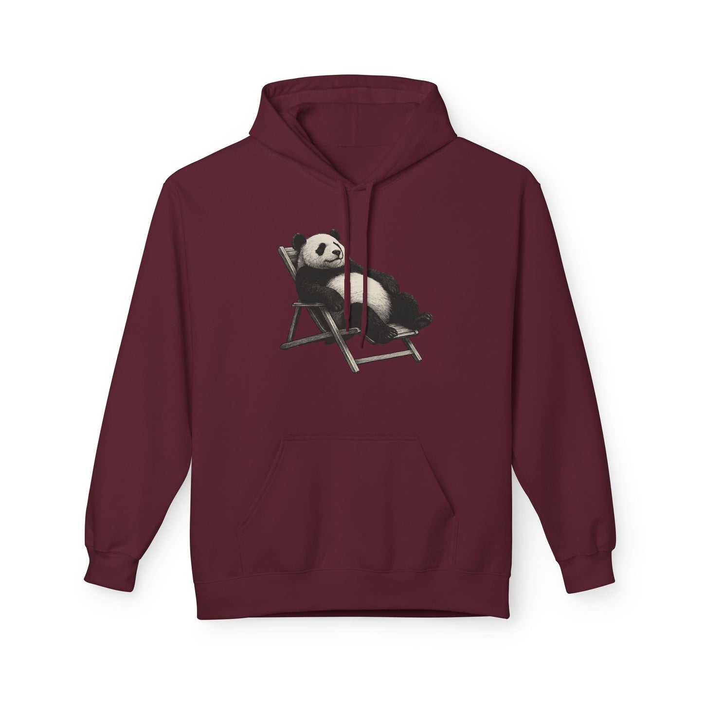 Chillender Panda (Brustprint) - Unisex Midweight Fleece | Nachhaltige Streetwear mit Komfort & Stil