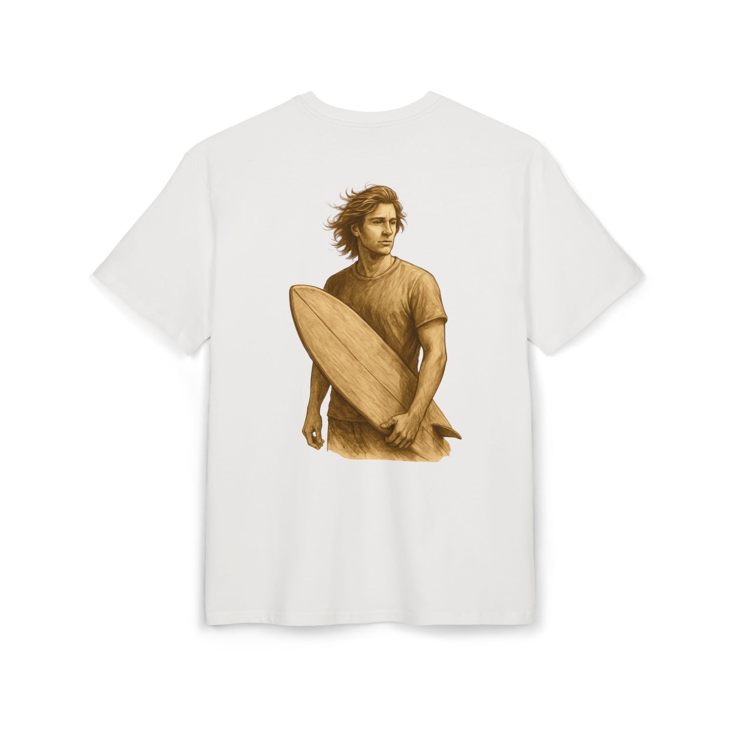Retro Surfer T-Shirt (Brustprint) – Vintage Beach Style für Wellenreiter & Ocean-Lovers