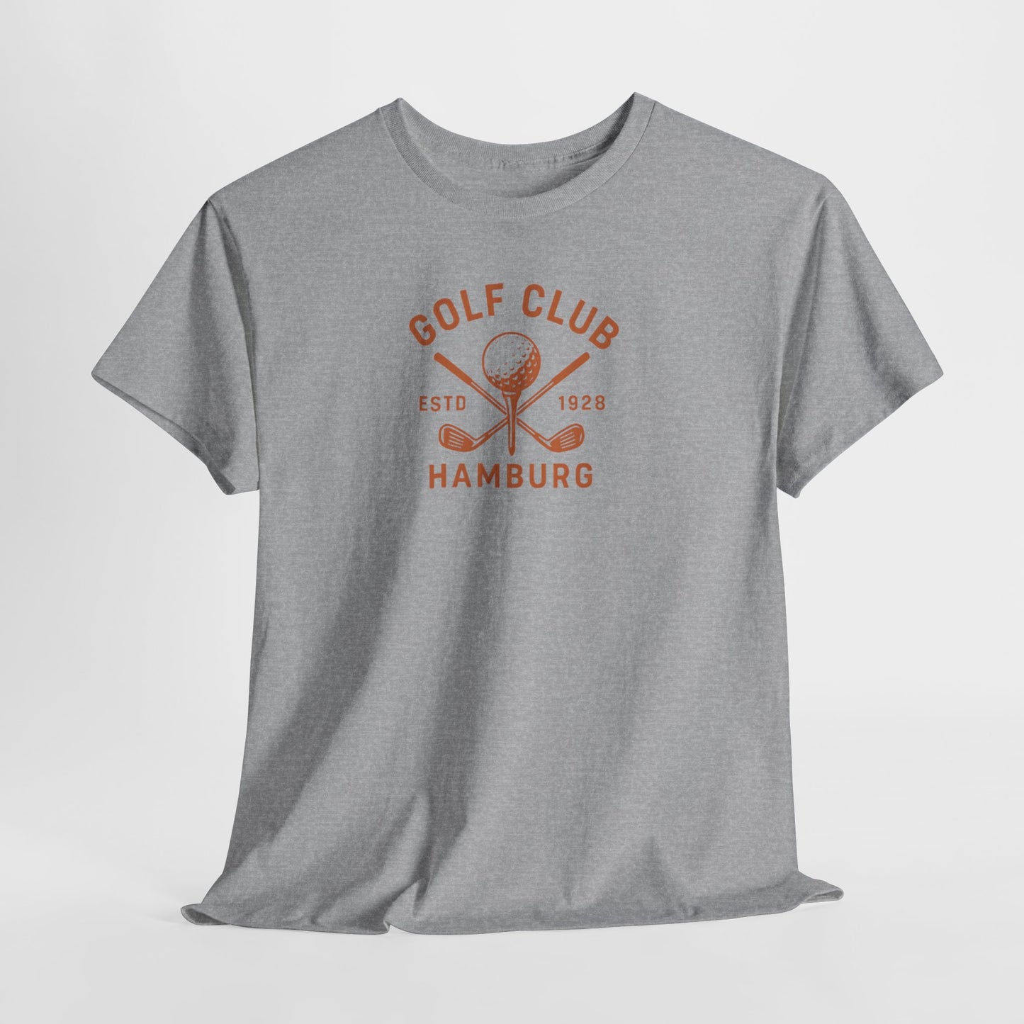 Vintage Golf Club Hamburg T-Shirt (Brustprint) – Estd. 1928 Retro Golfshirt für Herren & Damen