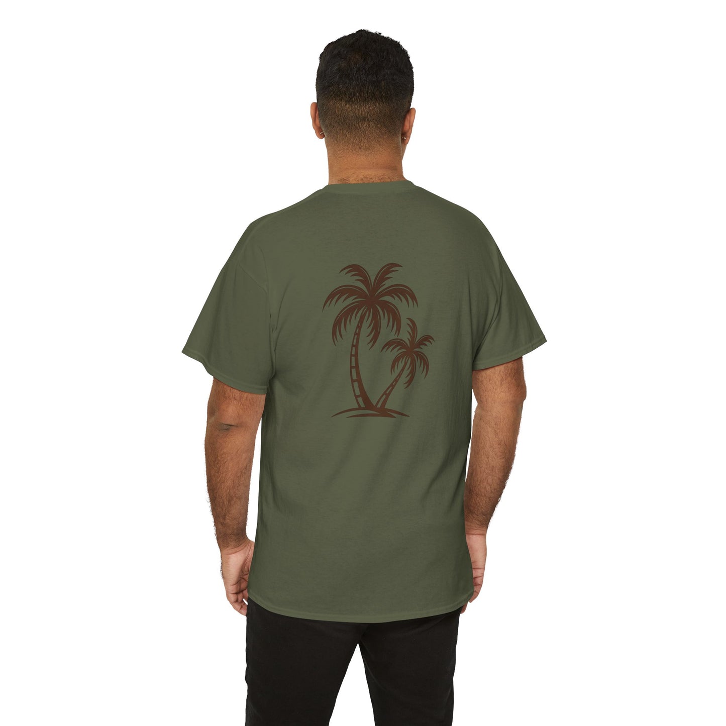 Palmen T-Shirt Unisex – Sommerliches Strandmotiv im Boho Look | Tropisches Design aus 100 % Baumwolle
