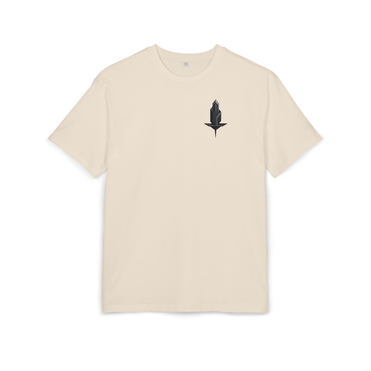 Minimalistisches Tech T-Shirt (Brustprint) – Unisex Shirt mit modernem geometrischem Logo – Urban Streetwear Look