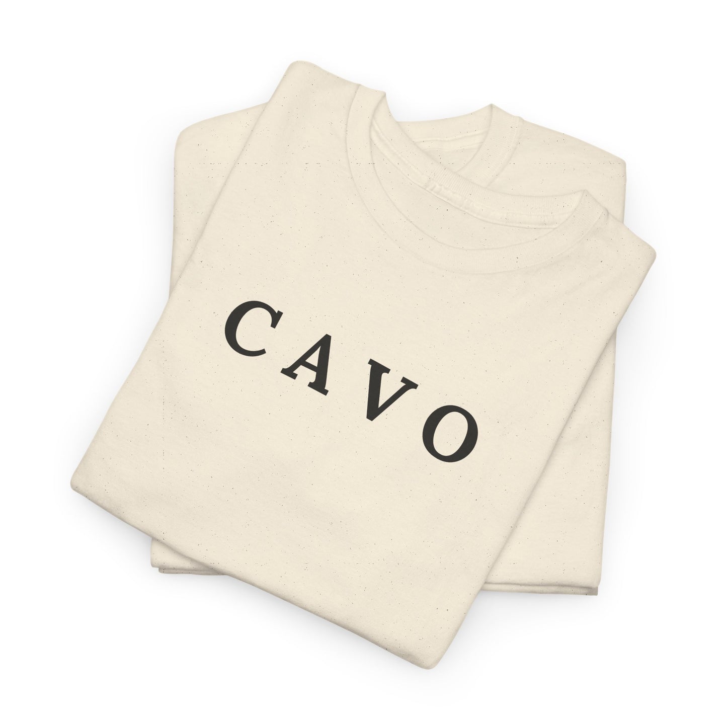 CAVO T-Shirt (Brustprint) – Unisex Heavy Cotton Tee | Nachhaltige Streetwear aus 100% Baumwolle