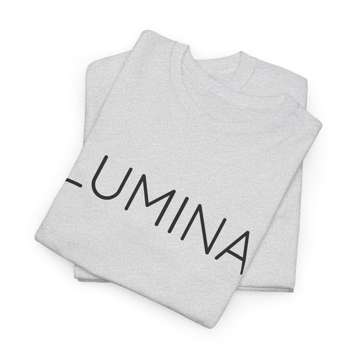 LUMINA T-Shirt Unisex (Brustprint) – Nachhaltiges Heavy Cotton Tee aus 100% Baumwolle, Streetwear Basic & Geschenkidee