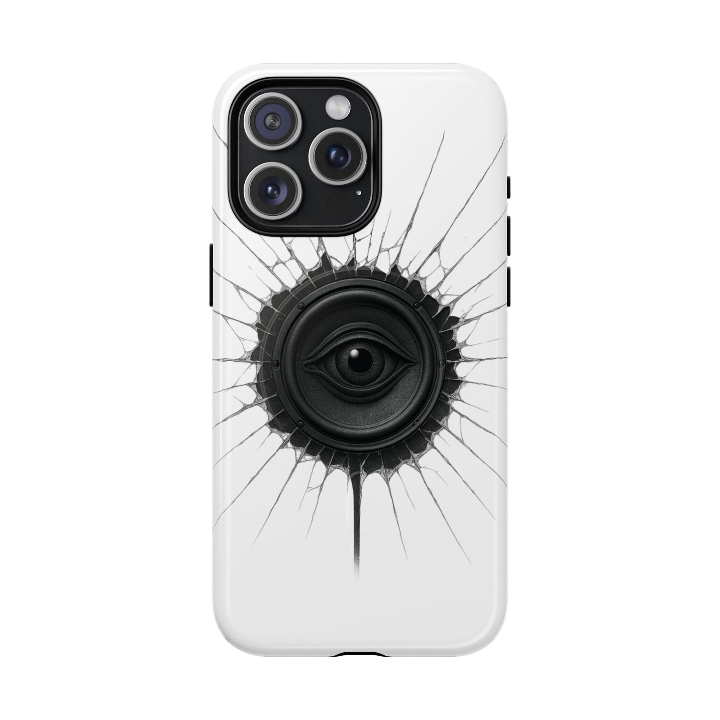 Surreal Eye Speaker Handyhülle – Kreatives Lautsprecher-Augen Design für Musik- & Kunstfans – Schutzhülle für iPhone & Android"