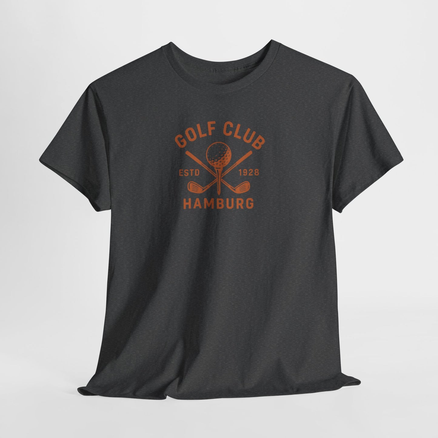 Vintage Golf Club Hamburg T-Shirt (Brustprint) – Estd. 1928 Retro Golfshirt für Herren & Damen