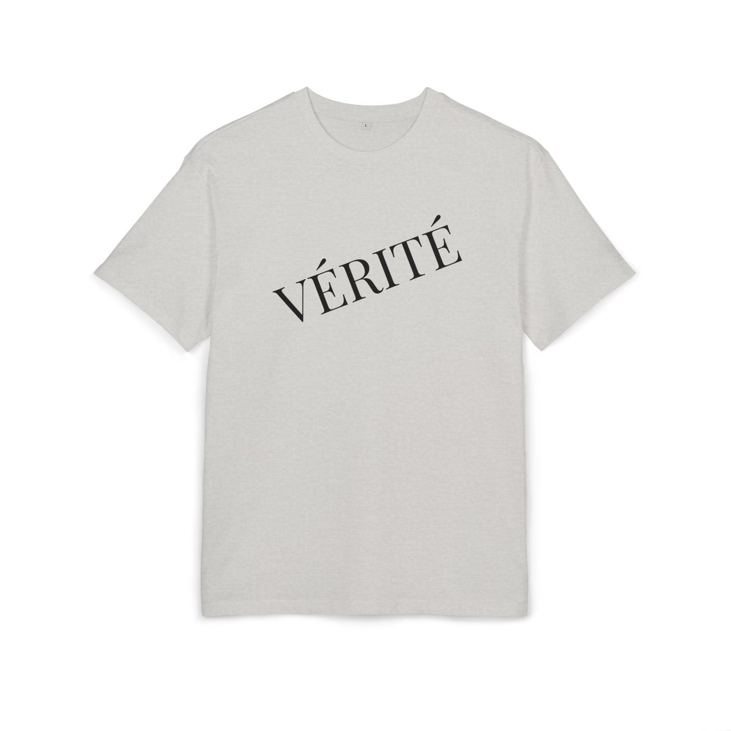 Stylisches T-Shirt mit Aufschrift ‘Vérité’ (Brustprint) – Minimalistisches Design für Modebewusste