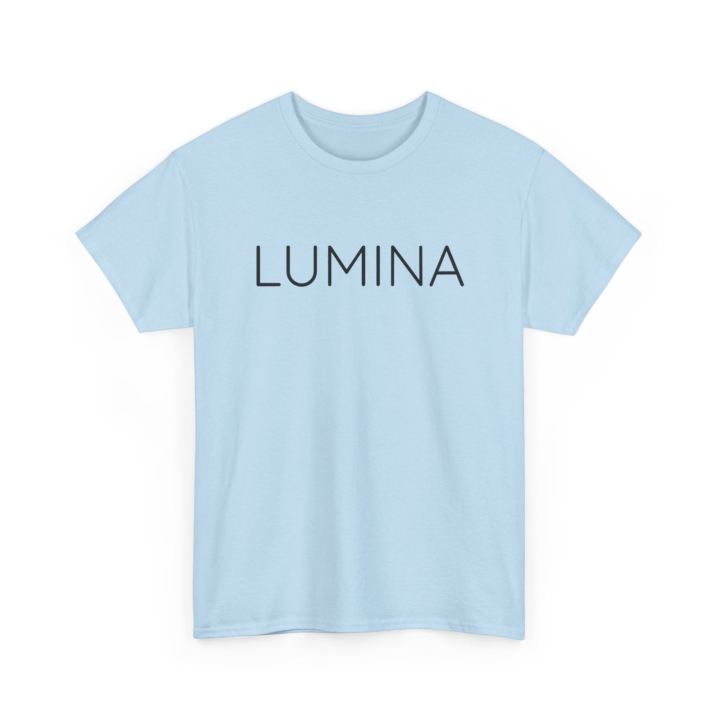 LUMINA T-Shirt Unisex (Brustprint) – Nachhaltiges Heavy Cotton Tee aus 100% Baumwolle, Streetwear Basic & Geschenkidee