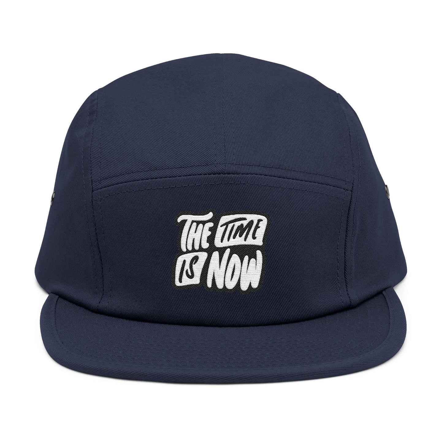 The Time is Now – 5-Panel Cap mit Stickerei