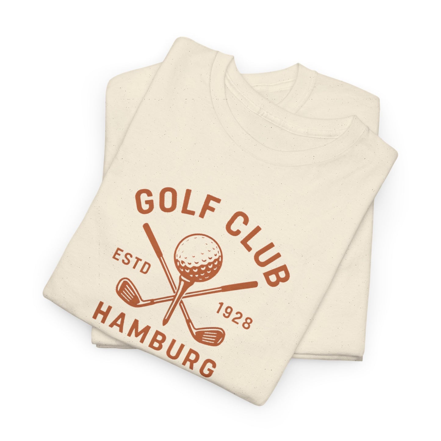 Vintage Golf Club Hamburg T-Shirt (Brustprint) – Estd. 1928 Retro Golfshirt für Herren & Damen