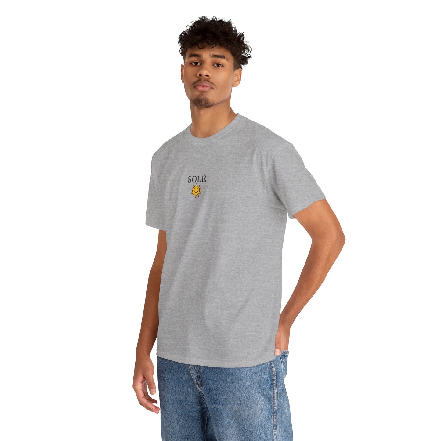 SOLÉ T-Shirt (Brustprint) – Unisex Heavy Cotton Tee | Nachhaltige Streetwear aus 100% Baumwolle