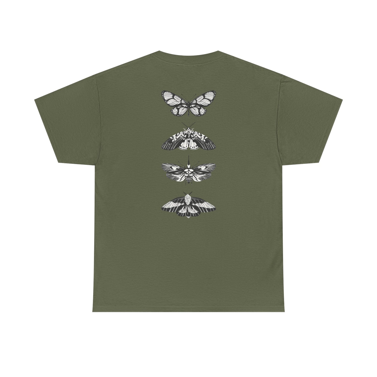 T-Shirt mit Schmetterlingsdesign - Baumwolle, Streetwear Style, Unisex