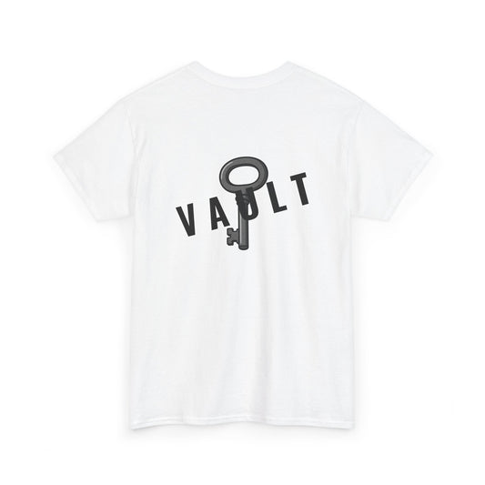 VAULT T-Shirt mit Schlüssel-Design (Rückenprint) – Unisex Heavy Cotton Tee | Nachhaltige Streetwear aus 100% Baumwolle
