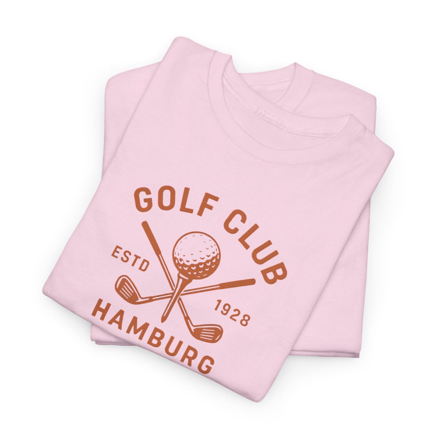 Vintage Golf Club Hamburg T-Shirt (Brustprint) – Estd. 1928 Retro Golfshirt für Herren & Damen