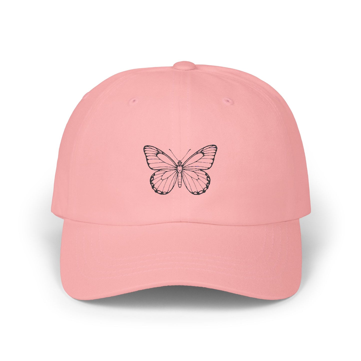Schmetterling Cap Unisex – Stylische Kappe mit Line Art Design | Verstellbare Basecap aus Baumwolle für Alltag & Freizeit