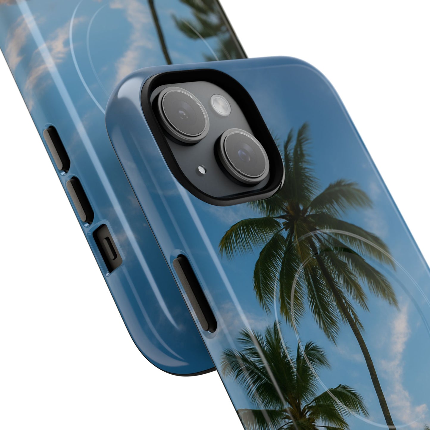Tropische Sonnenuntergang Handyhülle mit Palmen – Sommer Vibes Case für iPhone & Android | Tropisches Strandmotiv