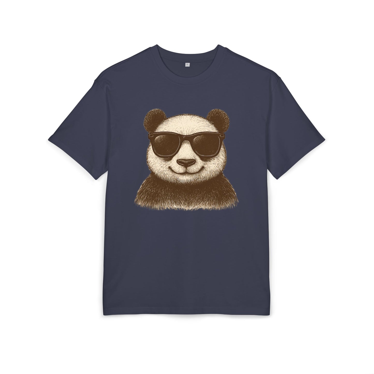 Cooler Panda T-Shirt (Brustprint) – Stylisches Unisex Shirt mit Sonnenbrillen-Motiv im Retro Look