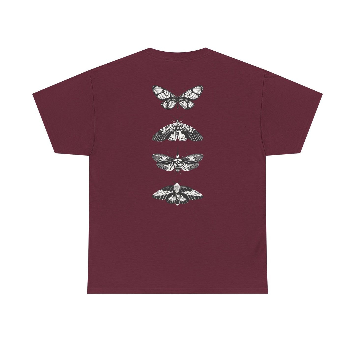 T-Shirt mit Schmetterlingsdesign - Baumwolle, Streetwear Style, Unisex