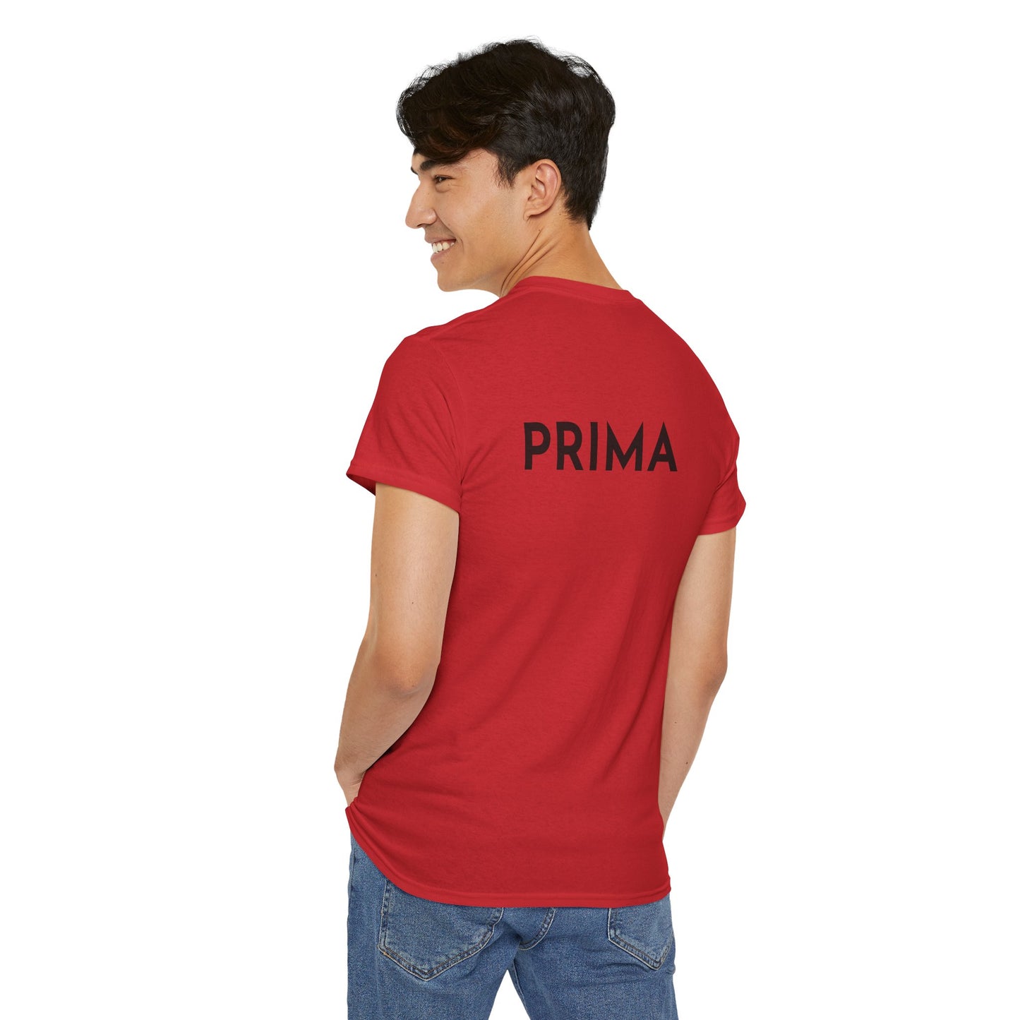 PRIMA T-Shirt (Rückenprint) – Unisex Heavy Cotton Tee | Nachhaltige Streetwear aus 100% Baumwolle