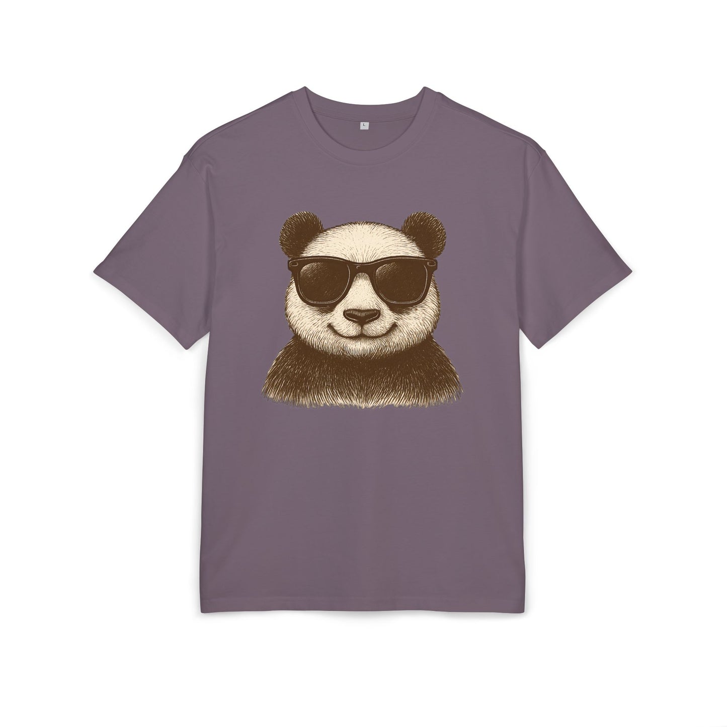 Cooler Panda T-Shirt (Brustprint) – Stylisches Unisex Shirt mit Sonnenbrillen-Motiv im Retro Look