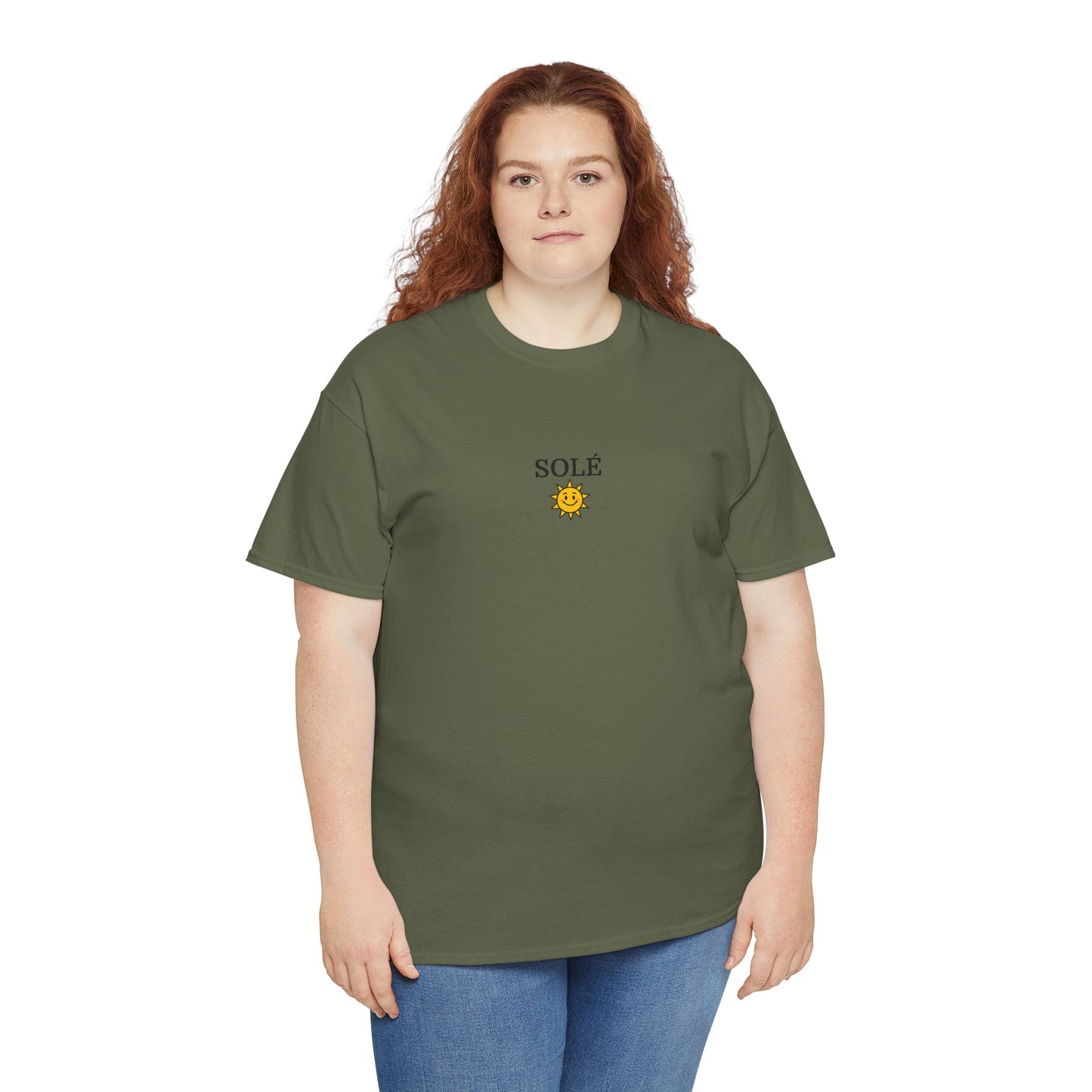 SOLÉ T-Shirt (Brustprint) – Unisex Heavy Cotton Tee | Nachhaltige Streetwear aus 100% Baumwolle