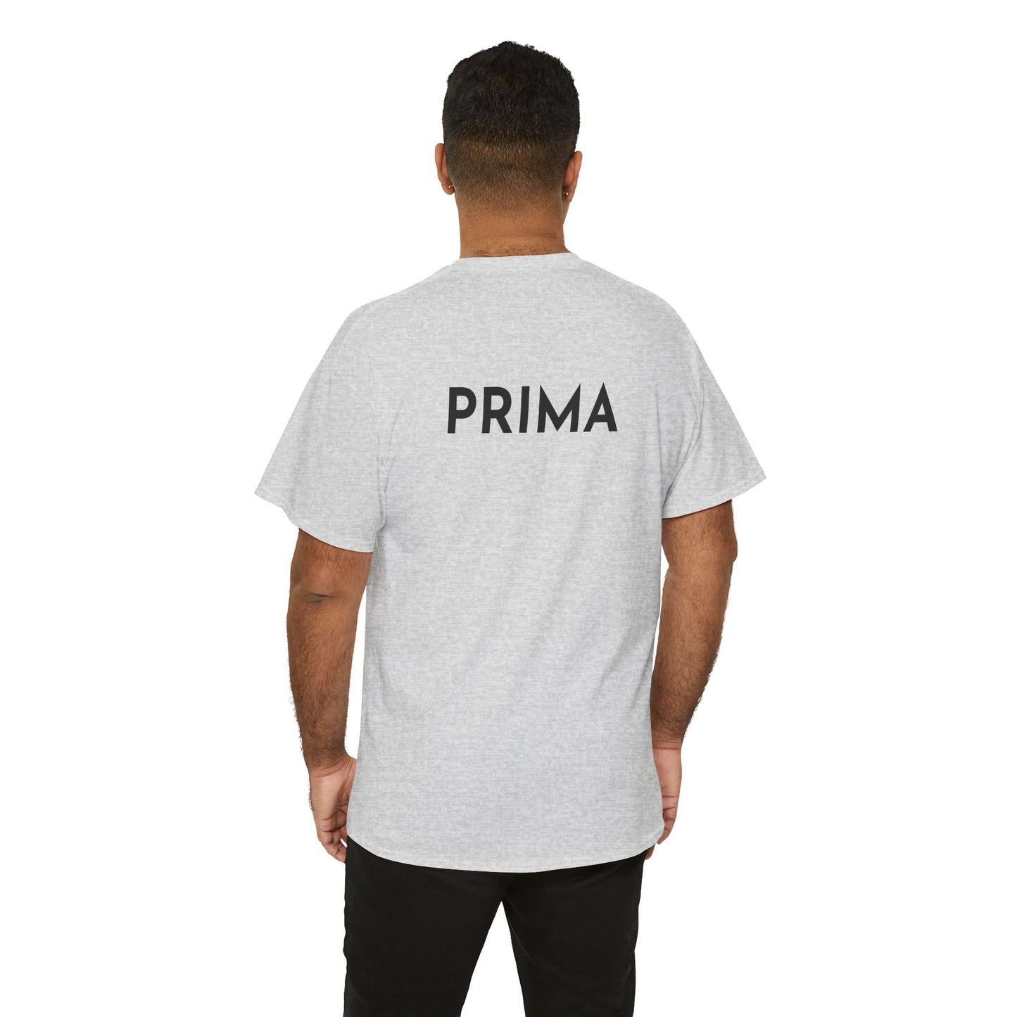 PRIMA T-Shirt (Rückenprint) – Unisex Heavy Cotton Tee | Nachhaltige Streetwear aus 100% Baumwolle