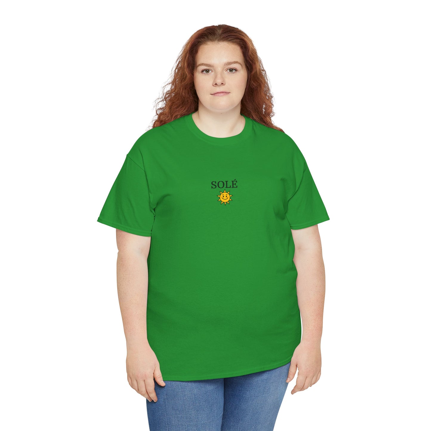 SOLÉ T-Shirt (Brustprint) – Unisex Heavy Cotton Tee | Nachhaltige Streetwear aus 100% Baumwolle