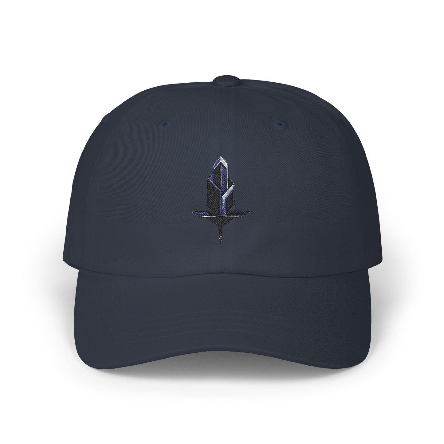 Minimalistische Techwear Cap – Unisex Basecap mit modernem geometrischem Logo im Urban Streetstyle